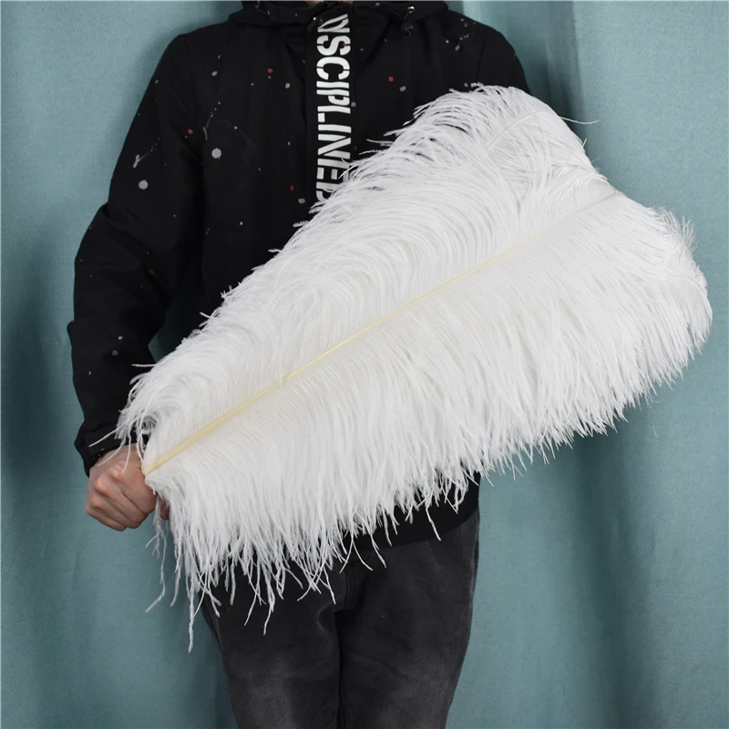 

50Pcs White Ostrich Feathers Wedding Party Decoration Table Centerpieces Large Natural Feather Carnival Plumes Diy Accessories