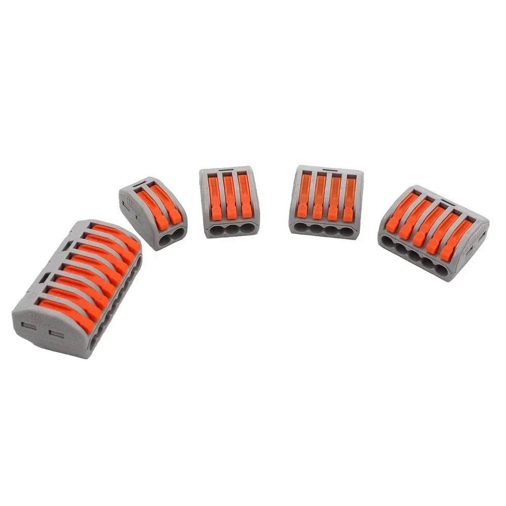Quick Wire Connector Mini Fast 221 222 412 413 Spl-2 3 Universal Compact Wiring Conductor Push-in Led Strip Terminal Block China |