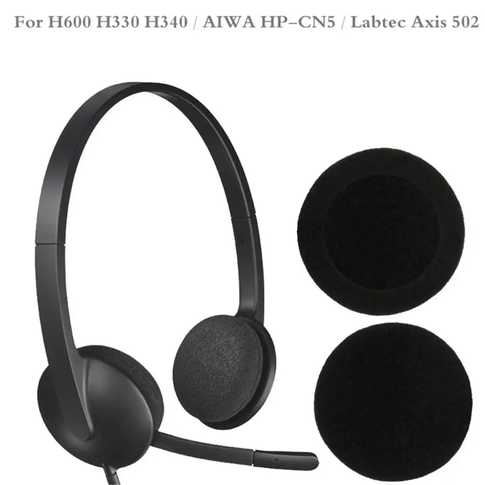 5 пар/набор 60 мм/2 4 "Запасные подушечки пены подушки для Logitech- H600 H330 H340/Aiwa HP-CN5/Labtec