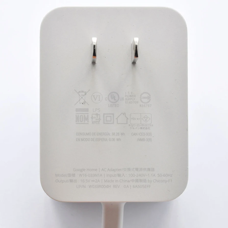Charger Power supply for Google HOME 33W 16.5V 2A Supply Adapter W033R004H W16-033N1A(not New) | Электроника