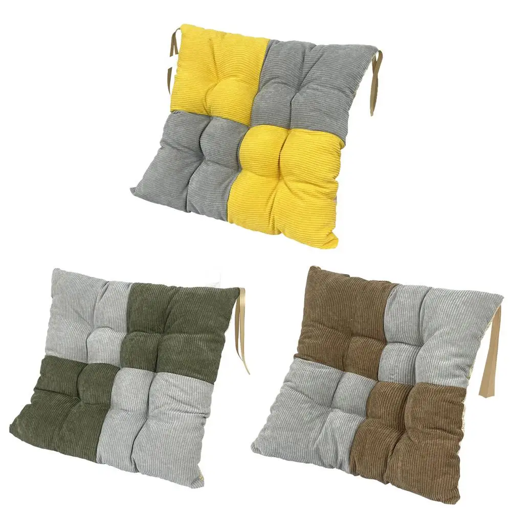 

Thicken Square Cushion Pad Seat Cushion For Office Winter Chair Outdoor Restaurant Garden Terrace Pads Fixed Backrest Pillow