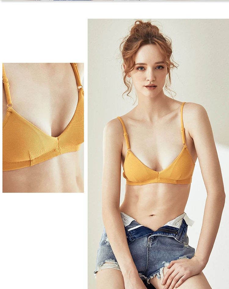 Глубокий V кружева бюстгальтер без косточек Bralette Bralett сексуальное женское белье мягкое Лифчики без швов короткий топ, б