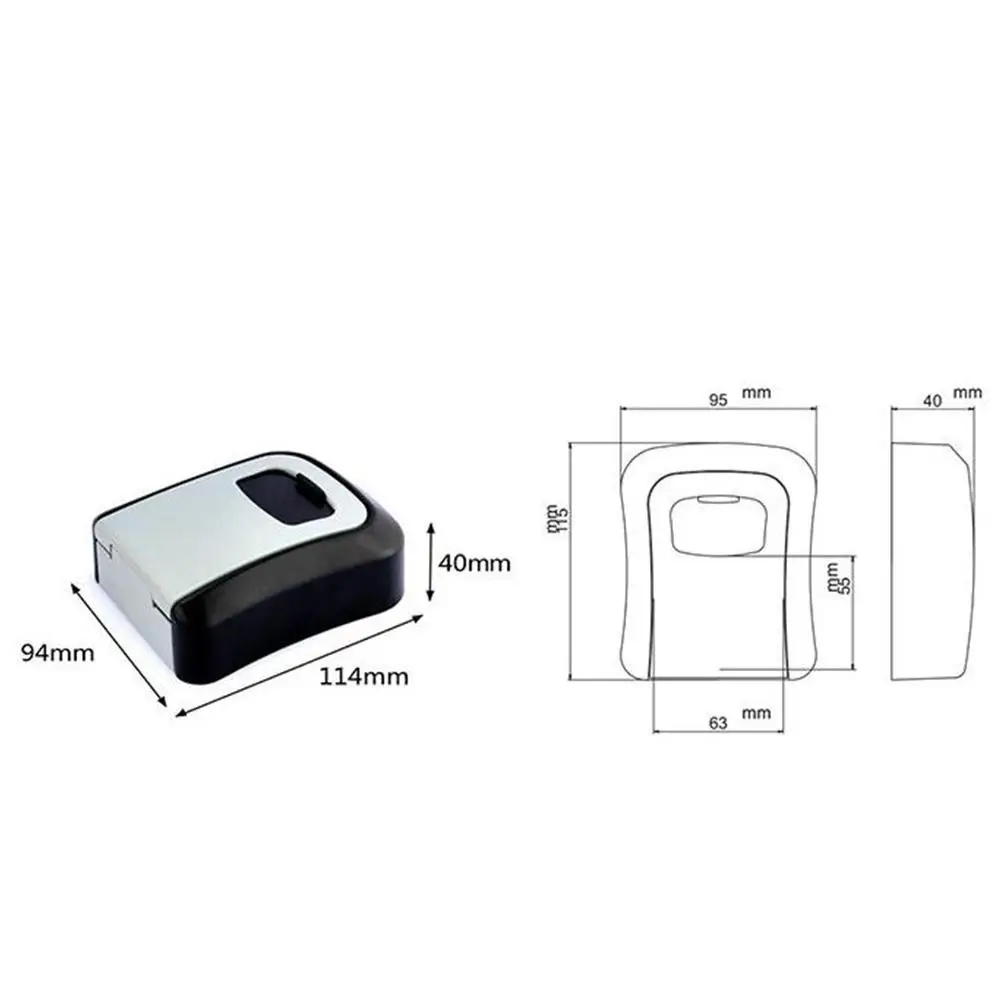 DishyKooker Key Lock Box Combination Lockbox Home Decoration House Storage | Дом и сад