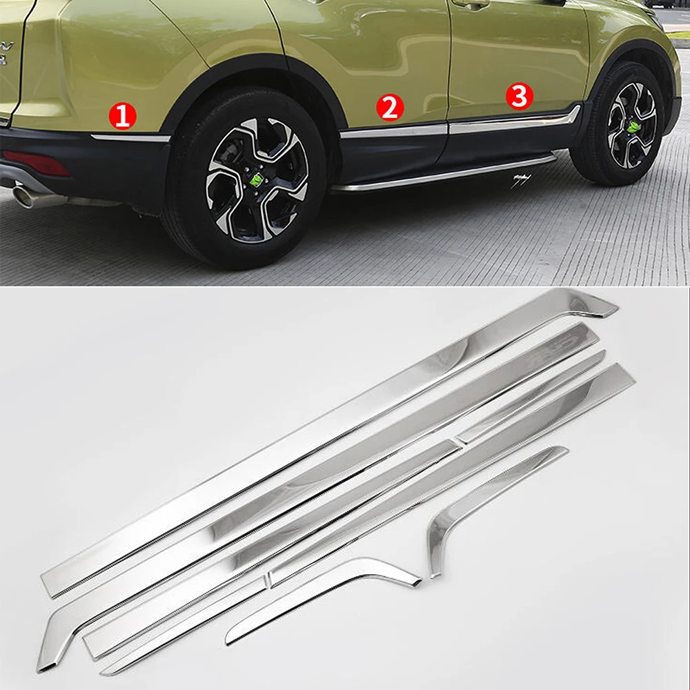 8 шт. хромированная накладка из нержавеющей стали для боковых дверей автомобиля