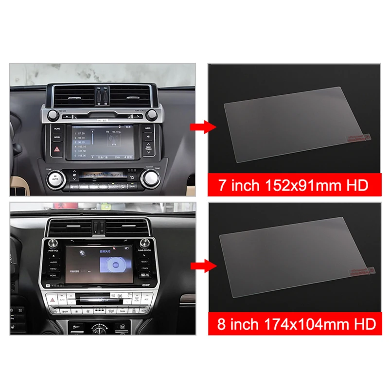 Закаленное стекло для автомобильной навигации Toyota Land Cruiser Prado 150 2010 - 2018 2019 2020 |