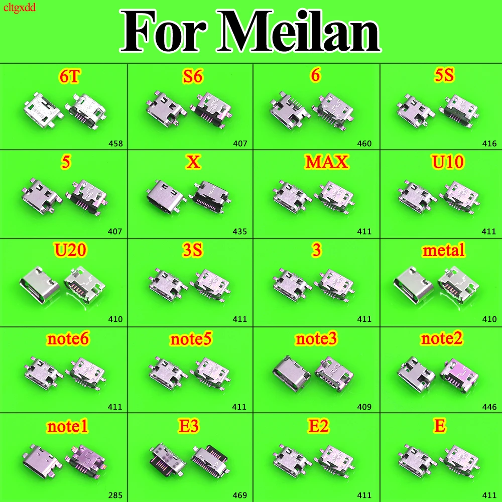 Разъем Micro USB для Meizu meilan M1 M2 M3 M3S M5 M5S M6 Note 6 5 3 U10 U20 E E2 Max, 2 шт.