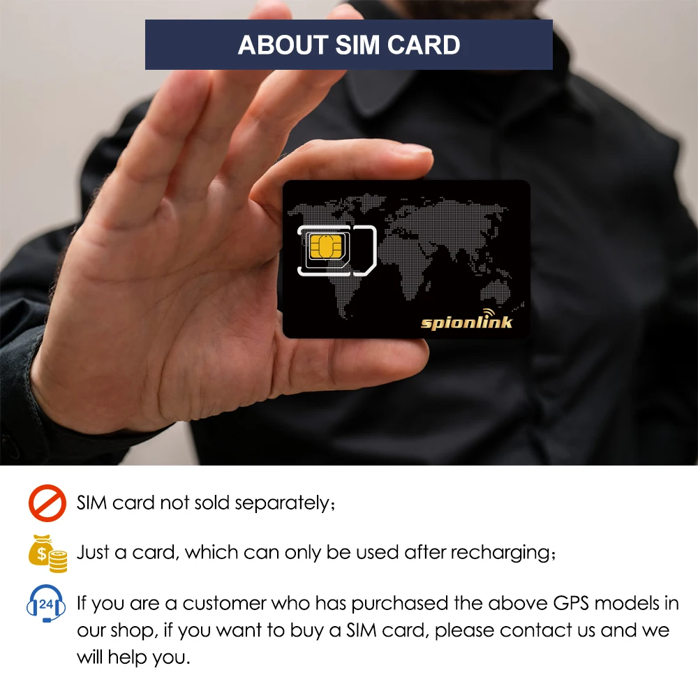 SIM-карта для GPS-трекера модели TK905/TK915/MV22/MV720/TK921/TK913/TK906/TK911/TK909MV208/MV22/MV400G/MV401G |