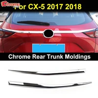 for mazda cx 5 cx5 kf 2017 2018 2019 2020 2021 chrome rear trunk lid cover tailgate boot back door trim molding strip decoration