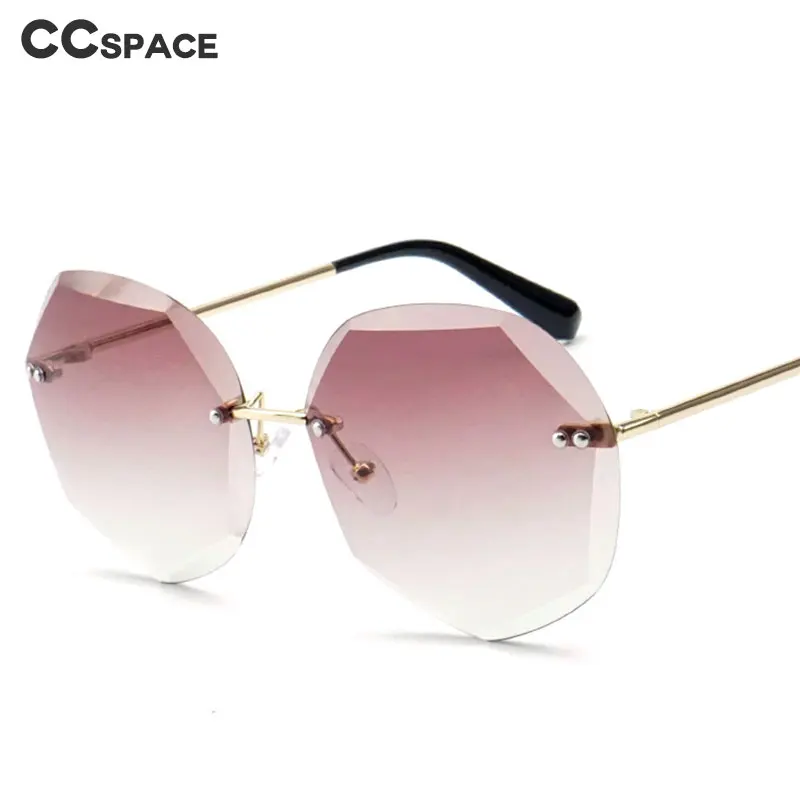 47194 безрамные обрезные солнцезащитные очки в форме сердца для мужчин и женщин