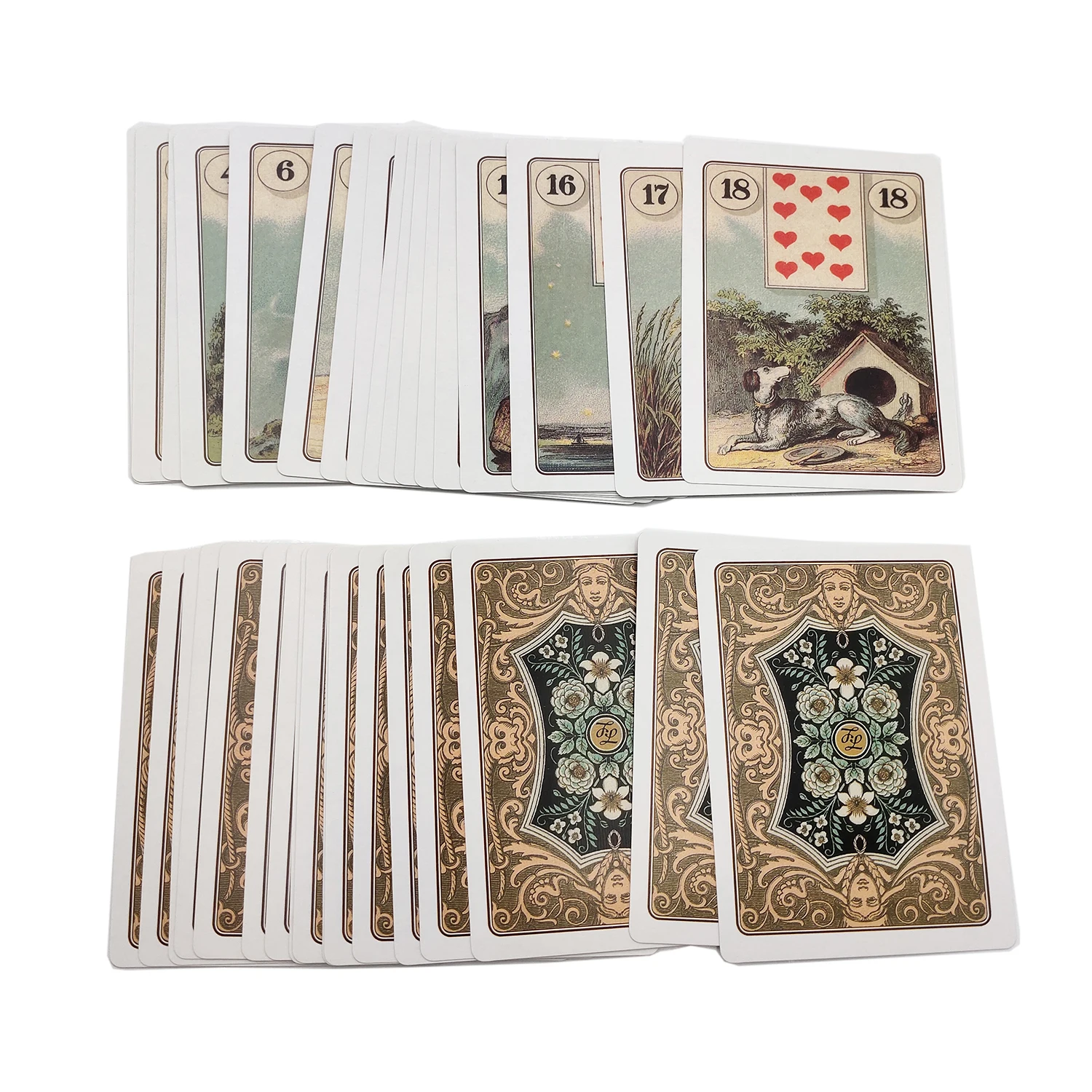 Карточки Lenormand с изображением оракла 36 листов карточки Таро гадания судьба