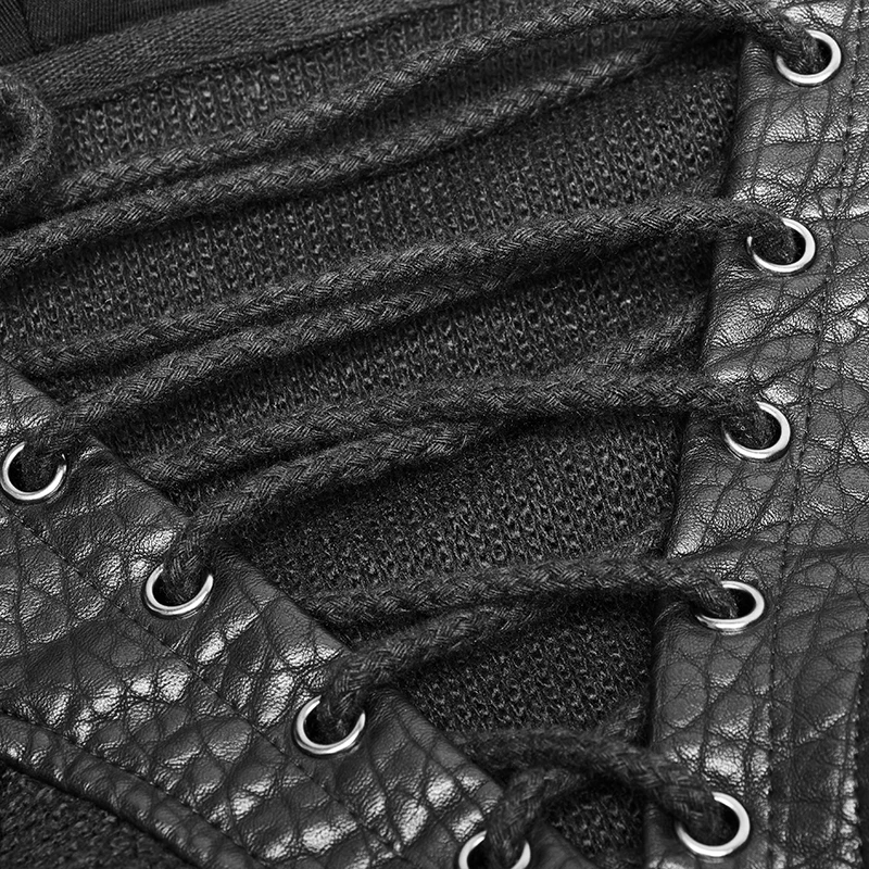 Мужские черные пуловеры в стиле панк готические повседневные Пуловеры из