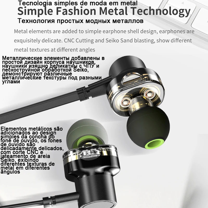 Awei стерео спортивные наушник наушники проводные вкладыши для телефона