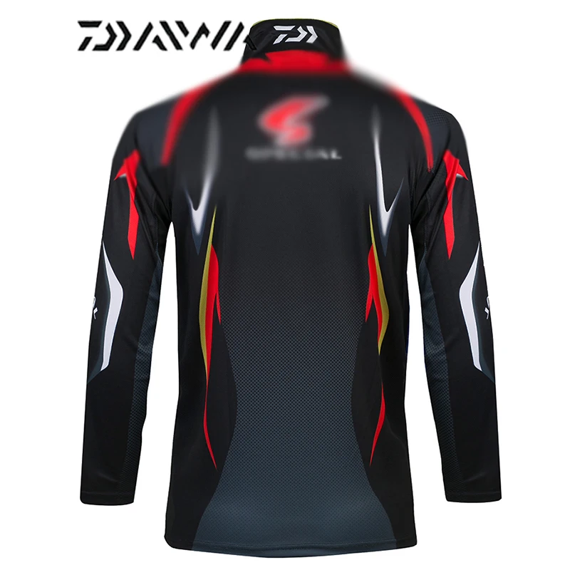 Дышащая рыболовная рубашка Daiwa куртка с длинным рукавом для рыбалки спортивная