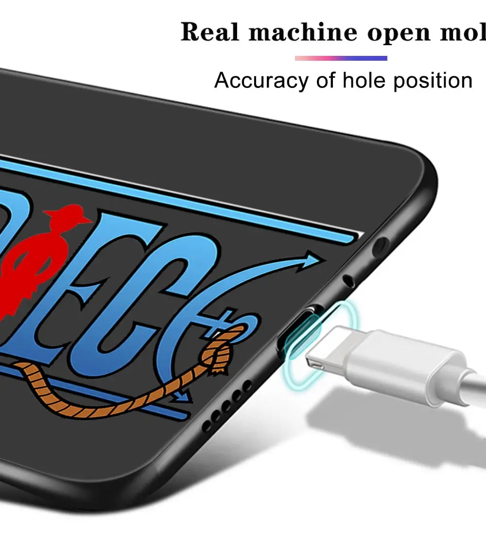 

One Piece Case For Xiaomi Redmi Note 9 8 7 10X 8T 6 Pro Mi Note 10 9 8 9T Pro SE A3 A2 Lite F1 Phone Cases Black Cover Funda