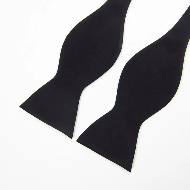 2020 Новая мода мужские галстуки бабочки Свадьба Двойная Ткань однотонный галстук