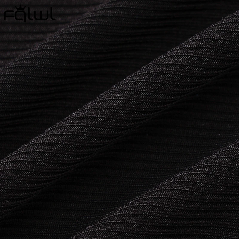 Женский комбинезон с длинным рукавом FQLWL черный/белый открытой спиной - купить по