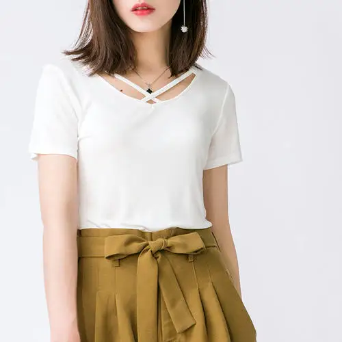 

2020 short sleeve burgundy t shirt Women Top Garment Summer