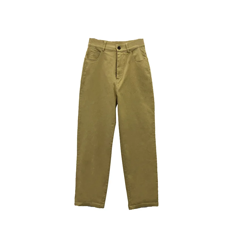 

Spring and autumn new pure color restoring ancient ways women's casual pants torre wide-legged pants pants nine points
