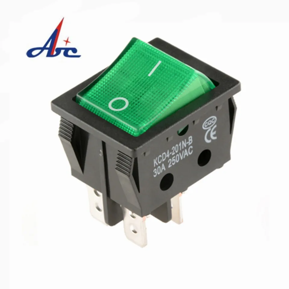 KCD4-201 вкл. Выкл. 30A/250V 16A/250V сверхмощный 4-контактный кулисный переключатель T85 с
