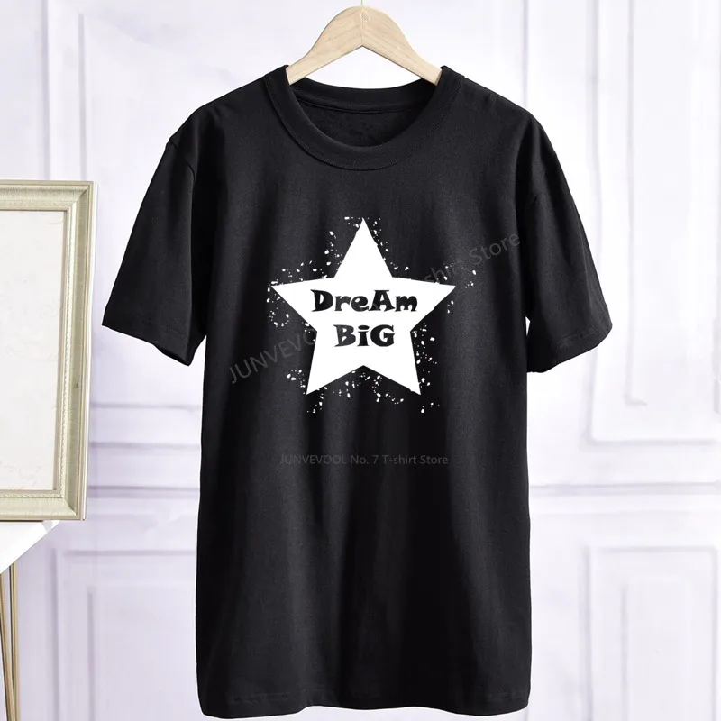 

Black Stars pattern t-shirts for women tops cotton summer short sleeved T-shirt All-match leisure t shirt fashion Harajuku shirt