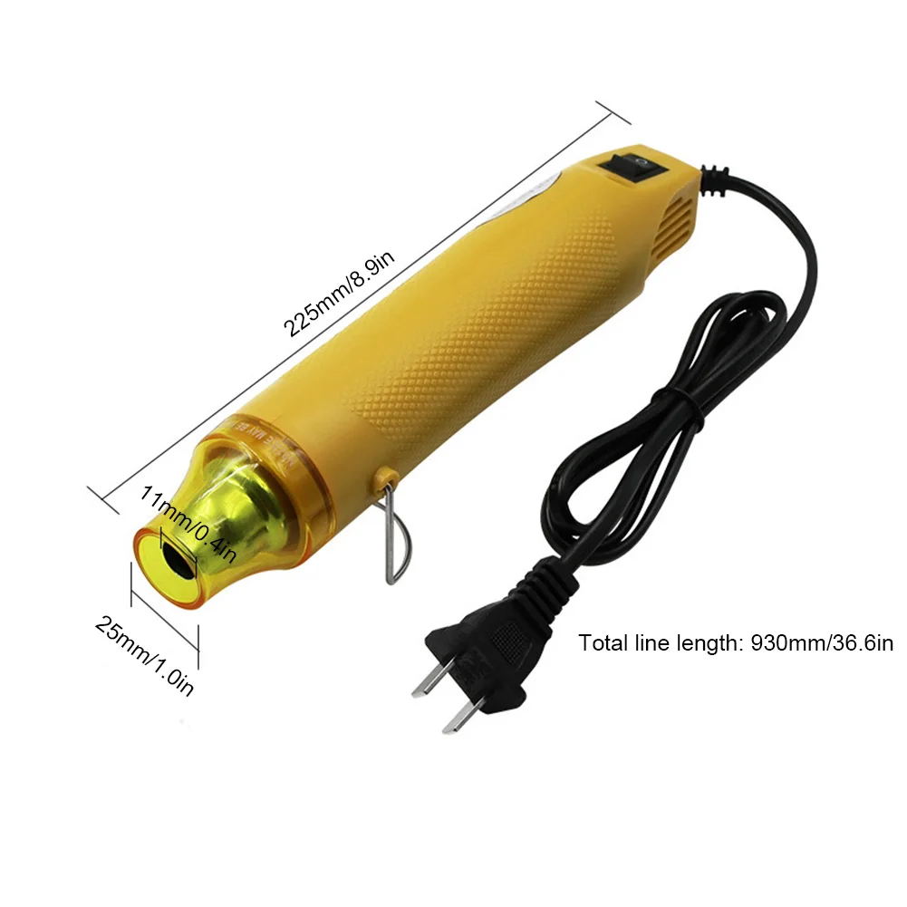 

Mini Hot Air Gun 300W DIY Using Heat Gun Electric Power Tool Hot Air Blower Thermal Power Tool Soft Pottery DIY Tool US Plug