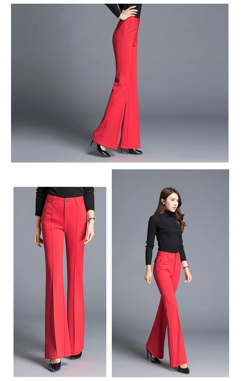 New Fashion Long Wide Leg Pants Women Solid Loose High Waist Maxi Pants Feminine Summer Casual Flare Pants Trousers AE898