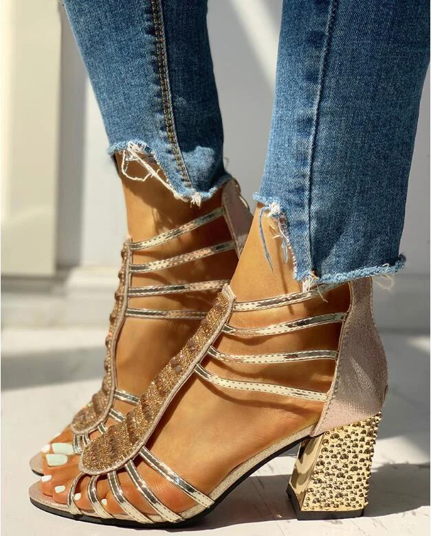 2020 женские босоножки Sandalias Mujer Летние Стильные туфли-лодочки на танкетке Модные