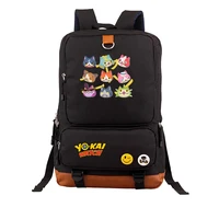 anime yokai watch yo kai jibanyan backpack student school shoulder bag men womens travel canvas package laptop rucksack