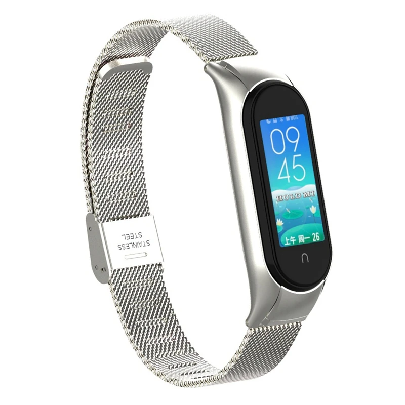 Ремешок для часов Xiaomi Mi Band 5/6 металлические сменные браслеты аксессуары