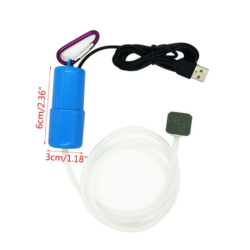 Портативный миниатюрный аквариум с USB Аквариум кислорода воздуха насос Mute