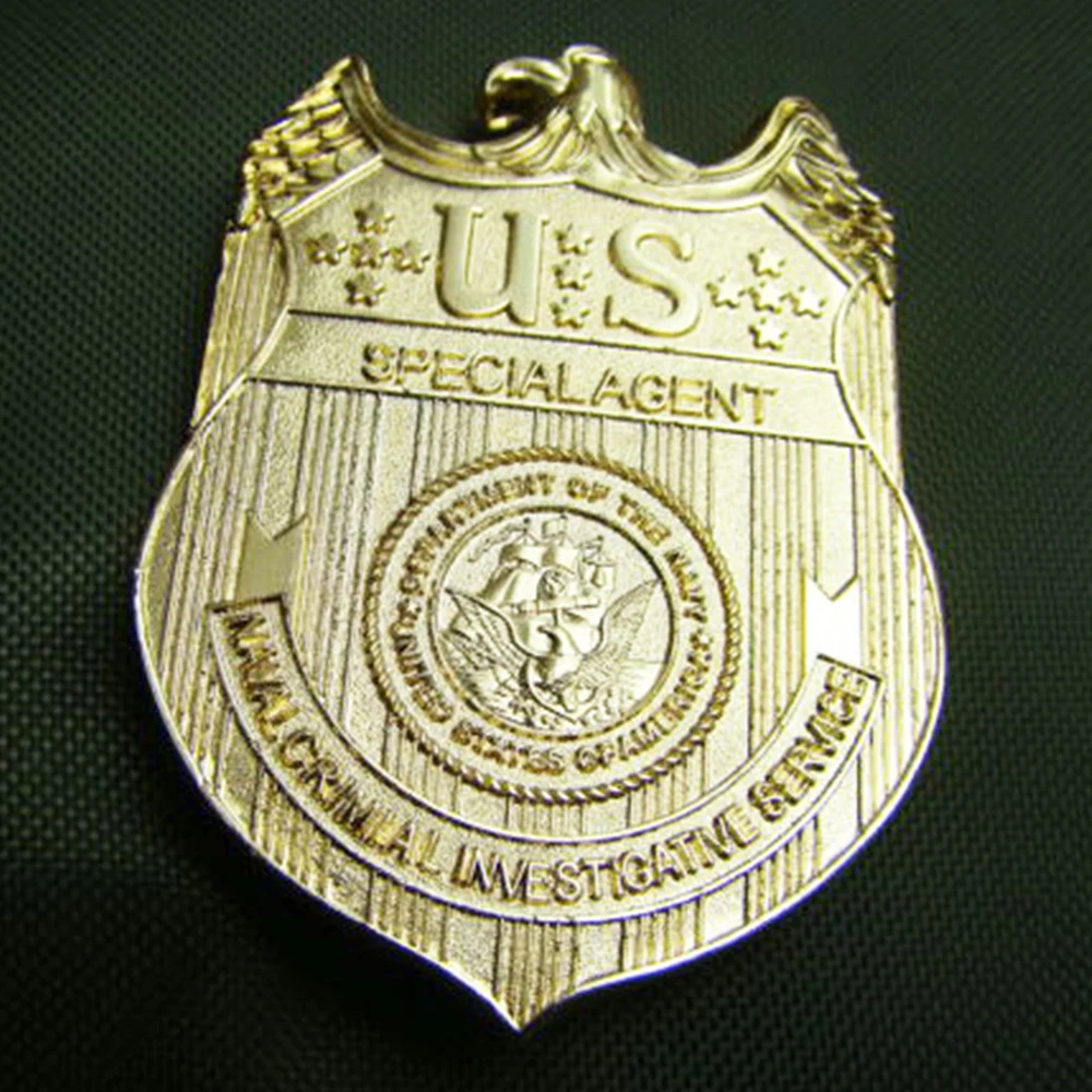 Сувенир США морской спецагент следственный сервис металлический значок брошка