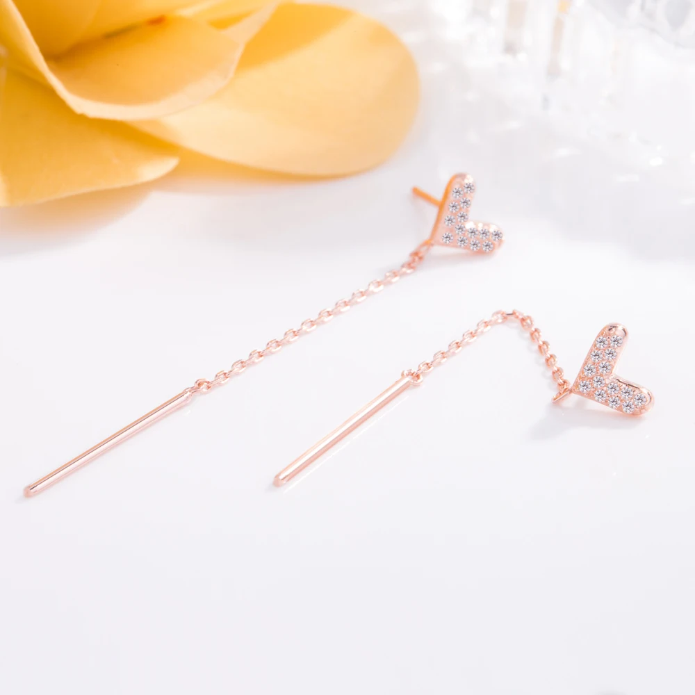 Романтичные серьги-Пусеты Из Натурального 925 пробы и серебра серьги-пусеты в виде