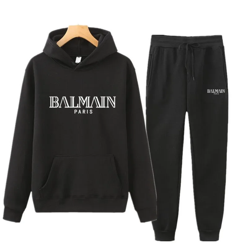 

2021 Sportswear Men's 2-Piece Sweatshirt + Sweatpants Sportswear Hoodie Casual Sports Fashion Men's Clothing