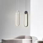 Светодиодный подвесной светильник в стиле минимализма для гостиной, настенный светильник для спальни, прикроватная лампа, Современная Подвесная лампа, освещение