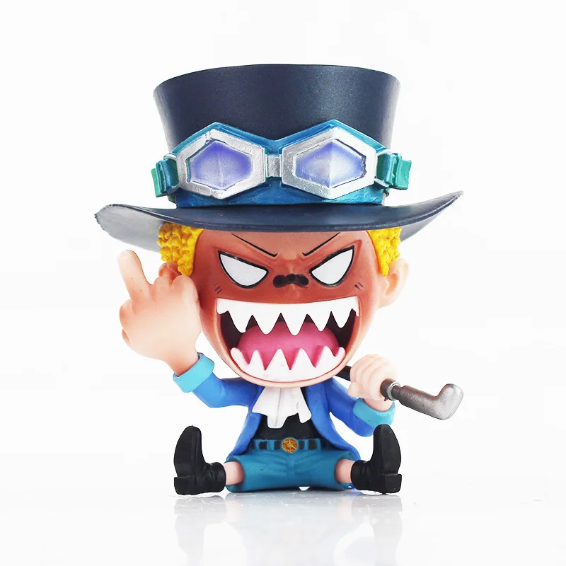 

One Piece Roronoa Zoro Vinsmoke Sanji sabo luffy chopper ace GK ver. PVC Q Version Action Figure Collection Model Doll Toys