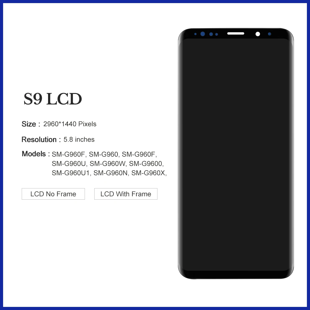 5 8 ''оригинальный S9 ЖК дисплей с рамкой для SAMSUNG Galaxy G960 G960F сенсорный экран