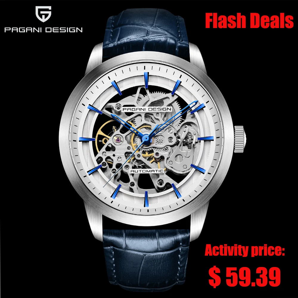 2021 Pagani Design New Men's Luxury Automatic Mechanical Watch Stainless Steel Waterproof Sports Leather Watch Relogio Masculino
