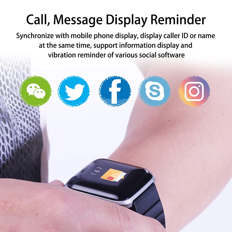 116 Pro Heart Rate Blood Pressure Monitor Smart Watch Health Monitoring Bracelet Wristband Fitness Tracker for Android IOS Phone |