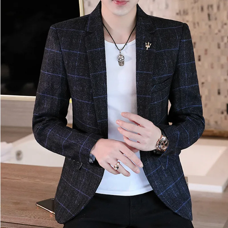 2020 весна и осень мужской новый роскошный модный Индивидуальный костюм на одной