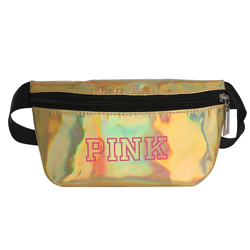 Новая голографическая розовая поясная сумка лазерный пояс светоотражающая ПУ
