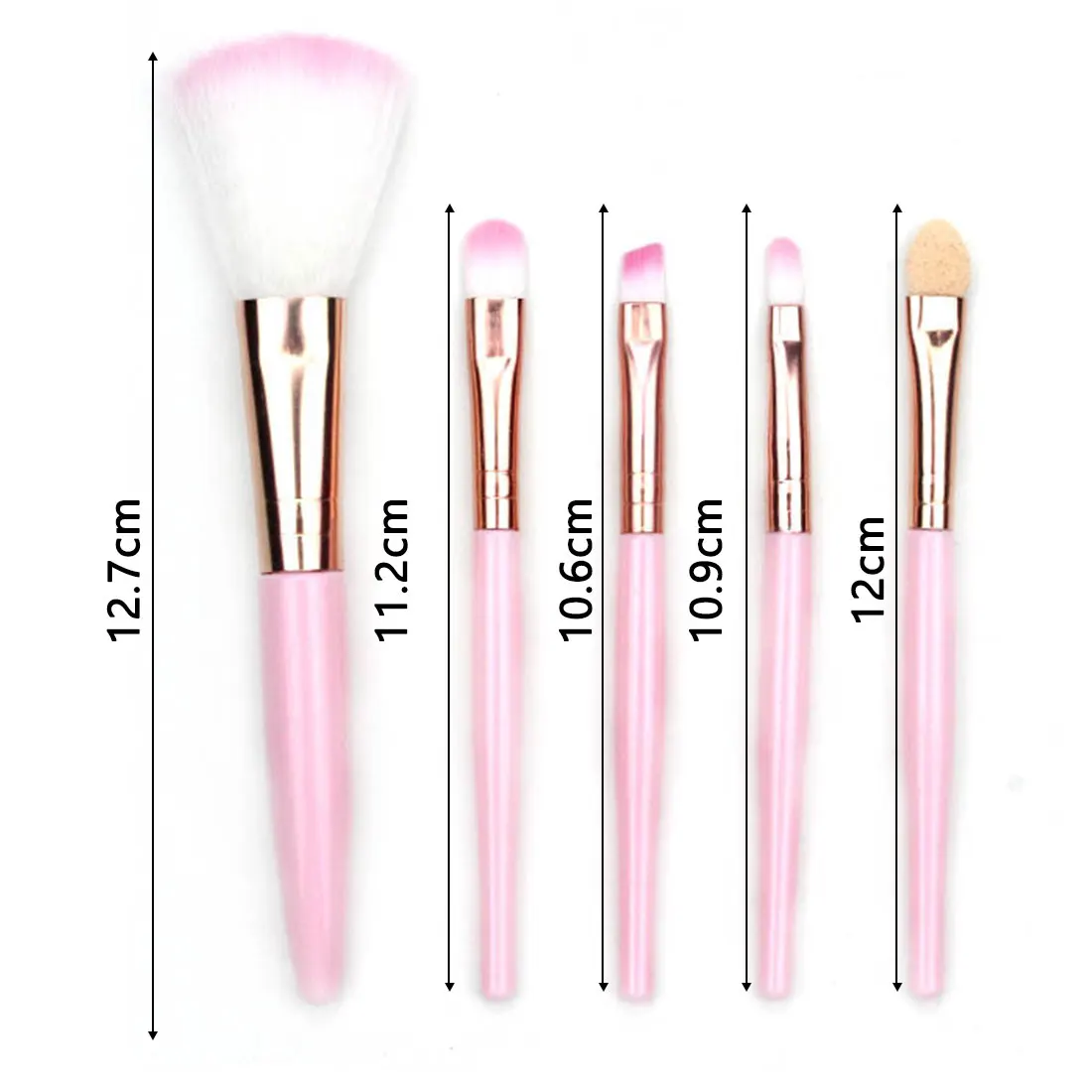 

5 Pcs Makeup Brush Set Eye Shadow Eyebrow Eyeliner Blush Loose Foundation Powder Professional Lip Feminine Cosmetic Tools