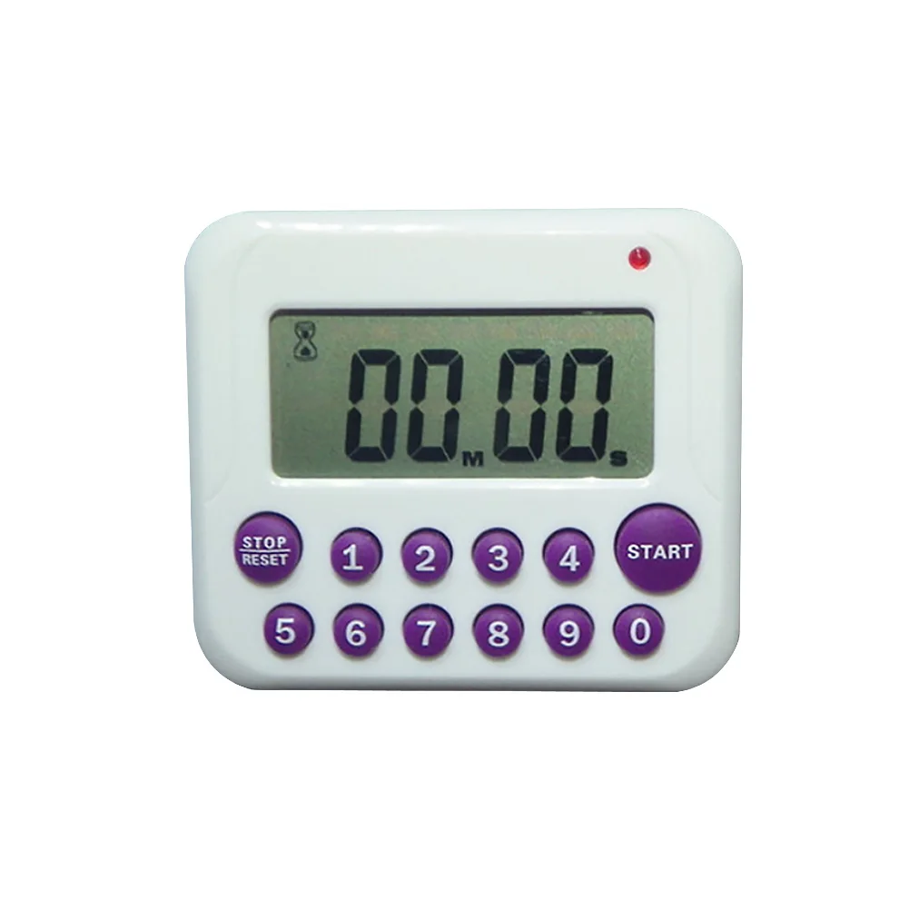 Работающий от батареи настольный ЖК экран кухонный таймер отсчитывает для