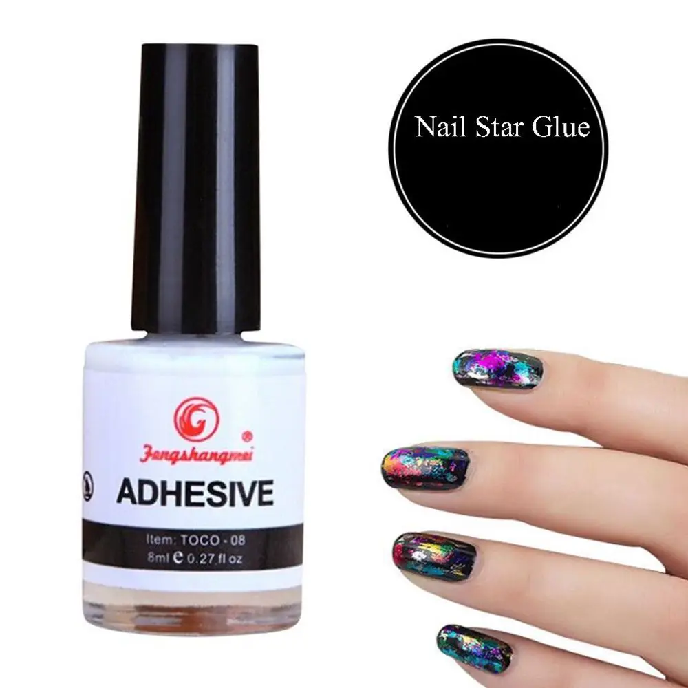 1 бутылка белого клея для женщин модная наклейка из фольги с галактикой и