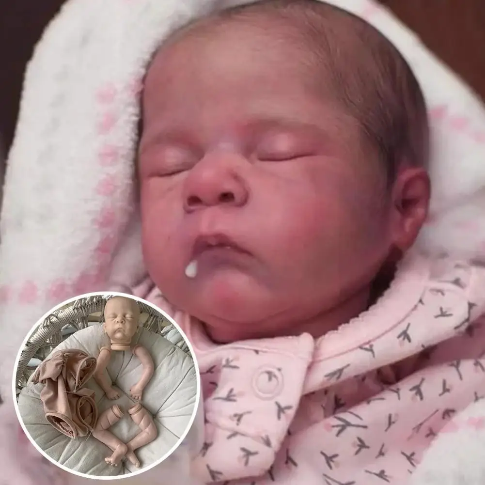 

16inch Premie Size Reborn Doll Kit Pip Sleeping Baby Lifelike Fresh Color Soft Unfinished Blank Doll Parts Drop Shipping
