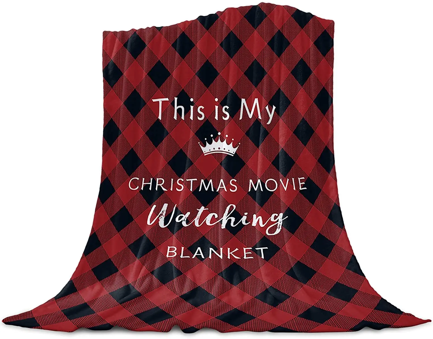 

Merry Christmas Fannel Fleece Throw Blanket This is My Christmas Movie Watching Blanket Lightweight Soft Cozy Luxury Bed Blanket