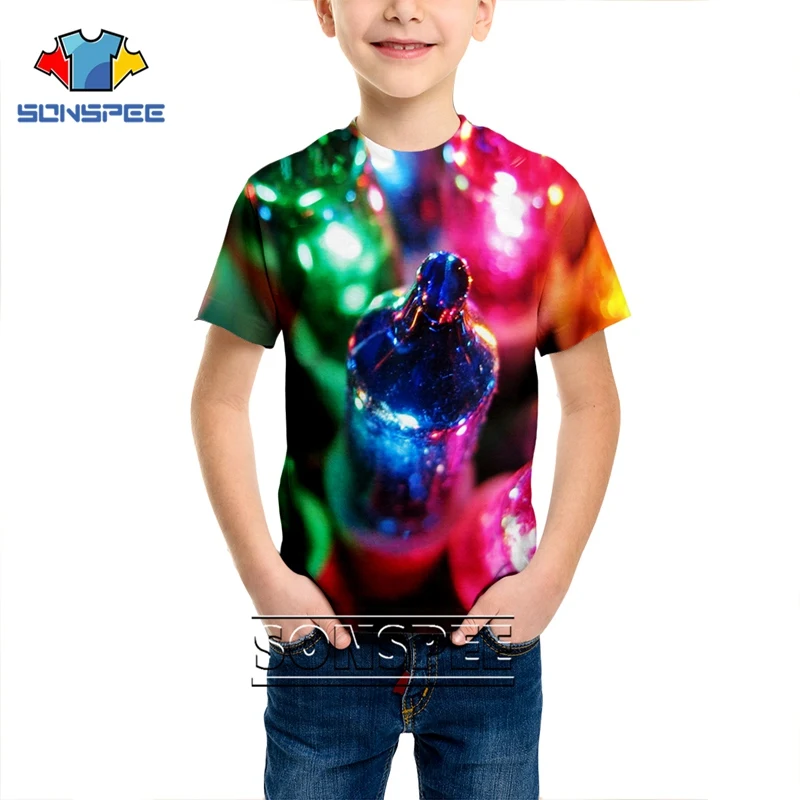 19 Fashion T-shirt 3D print Christmas Shirts Men Women Anime Child Streetwear Santa Claus T shirt Harajuku Kids Tshirt Xmas Clothes - Цвет: 19