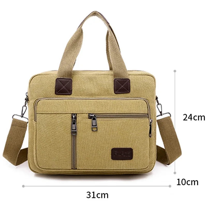 Business Men Canvas Briefcase Women Fashion Travel Bag Male Messenger Crossbody Bags Shoulder Bags Pack School Bags XA507F