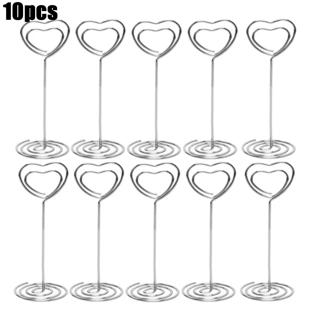 

Pack Of 10 Wedding Table Card Holders, Wedding Seat Card Holders For Home Decoration, Festivals, Weddings In Stock Drop Ship
