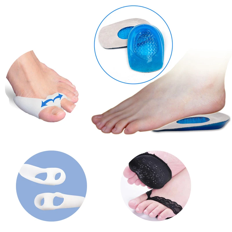 

Shoes Insoles Anti Rubbing Heel Protector Forefoot Cushion Pad Relieve Pain Arch Support Shoes Insoles Insert Pad Toe Separators