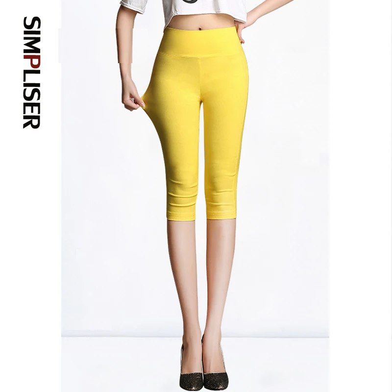 Брюки Капри женские Стрейчевые до середины икры черные/белые|female trouser|capri pantspencil